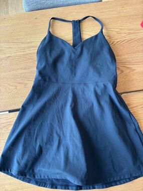Spiritual Gangster Black Sleeveless A-Line Dress with Racerback